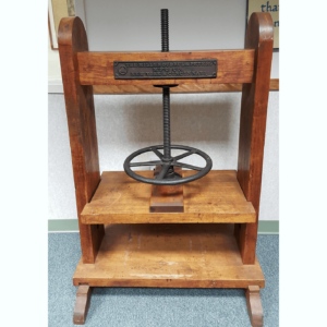 Wooden Screw Press Used in Printing